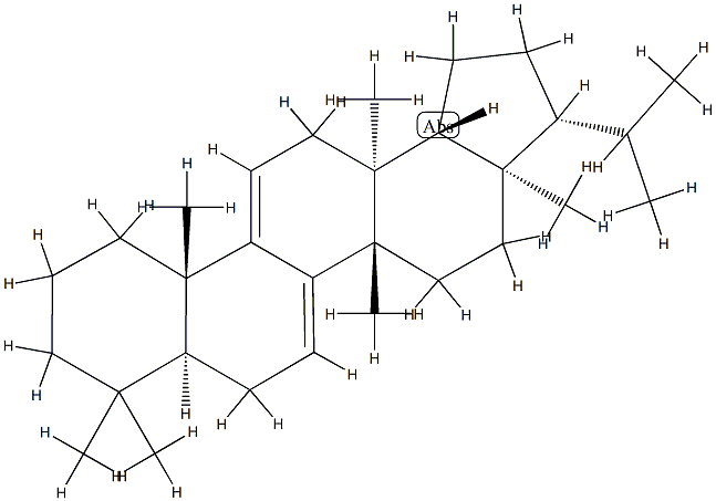 D:C-Friedo-B':A'-neogammacera-7,9(11)-diene 结构式