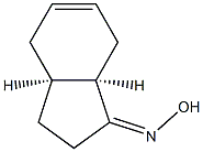 1H-Inden-1-one,2,3,3a,4,7,7a-hexahydro-,oxime,(3aR,7aS)-rel-(9CI) 结构式