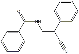 N-(β-Cyanostyryl)benzamide 结构式