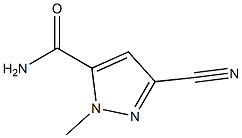 1H-Pyrazole-5-carboxamide,3-cyano-1-methyl-(9CI) 结构式