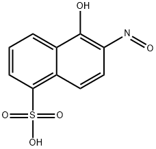 1-Naphthol-2-nitrozo-5-sulpho acid 结构式