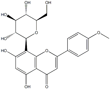 4-甲氧基牡荆素 结构式