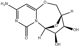 (3R)-10-Amino-3,4,5,6-tetrahydro-4β,5β-dihydroxy-3β,6β-epoxy-2H,8H-pyrimido[6,1-b][1,3]oxazocin-8-one 结构式