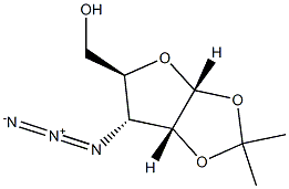 3-叠氮基-3-脱氧-1,2-O-(异丙亚基)-ALPHA-D-呋喃核糖 结构式