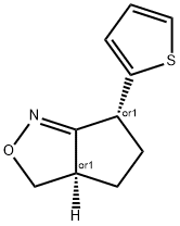 3H-Cyclopent[c]isoxazole,3a,4,5,6-tetrahydro-6-(2-thienyl)-,(3aR,6R)-rel-(9CI) 结构式