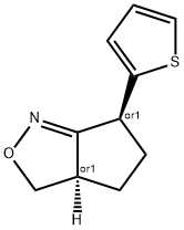 3H-Cyclopent[c]isoxazole,3a,4,5,6-tetrahydro-6-(2-thienyl)-,(3aR,6S)-rel-(9CI) 结构式