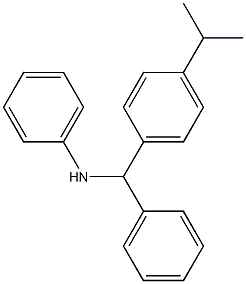 4-(1-Methylethyl)-N,α-diphenylbenzenemethanamine 结构式