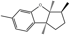 (3S)-2,3,3a,8b-Tetrahydro-3α,3aβ,6,8bβ-tetramethyl-1H-cyclopenta[b]benzofuran 结构式