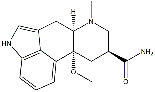 10β-Methoxy-6-methylergoline-8α-carboxamide 结构式