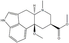 10-Methoxy-6-methylergoline-8α-carboxylic acid methyl ester 结构式