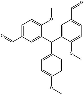 3,3'-[(4-Methoxyphenyl)Methylene]bis[4-Methoxybenzaldehyde 结构式