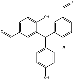 3,3'-[(4-Hydroxyphenyl)Methylene]bis[4-hydroxybenzaldehyde 结构式
