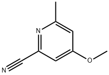 6-甲基-4-甲氧基-2-氰基吡啶 结构式