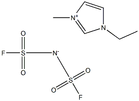 1-乙基-3-甲基咪唑双（氟磺酰）亚胺盐 结构式