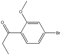1-(4-bromo-2-methoxyphenyl)propan-1-one 结构式