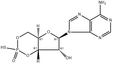 adenosine-3',5'-cyclic phosphorothioate 结构式