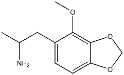 4-Methoxy-α-methyl-1,3-benzodioxole-5-ethanamine 结构式