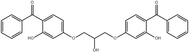 2,2"-Dihydroxy-4,4"-2(hydroxypropane-1,3-diyldioxy)dibenzophenone 结构式