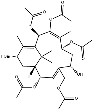 13-去乙酰中国紫杉三烯甲素 结构式