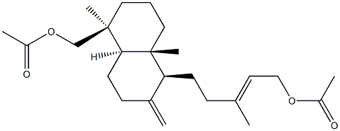 AGATHADIOL DIACETATE 结构式