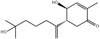 (4S)-4α-Hydroxy-5β-(5-hydroxy-5-methyl-1-methylenehexyl)-2-methyl-2-cyclohexen-1-one 结构式