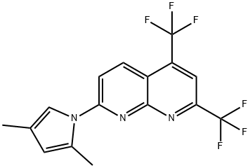 1,8-Naphthyridine,7-(2,4-dimethyl-1H-pyrrol-1-yl)-2,4-bis(trifluoromethyl)-(9CI) 结构式