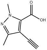 1H-Pyrazole-5-carboxylicacid,4-ethynyl-1,3-dimethyl-(9CI) 结构式