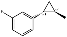 Benzene, 1-fluoro-3-[(1R,2R)-2-methylcyclopropyl]-, rel- (9CI) 结构式