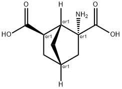 Bicyclo[2.2.1]heptane-2,6-dicarboxylic acid, 2-amino-, (1R,2R,4S,6R)-rel- (9CI) 结构式