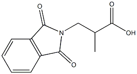 1,3-Dihydro-α-methyl-1,3-dioxo-2H-isoindole-2-propanoic acid 结构式