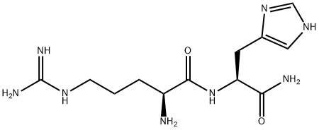 H-ARG-HIS-NH2 结构式