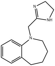 1-(2-Imidazolin-2-ylmethyl)-2,3,4,5-tetrahydro-1H-1-benzazepine 结构式