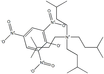 3-METHYL-N,N,N-TRIS(3-METHYLBUTYL)-1-BUTANAMINIUM 2,4,6-TRINITROP HENOLATE 结构式