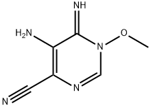 4-Pyrimidinecarbonitrile,5-amino-1,6-dihydro-6-imino-1-methoxy-(9CI) 结构式