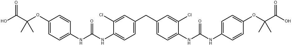 2,2' - ((((((亚甲基双(2-氯-4,1-亚苯基))二(氮烷二基))二(羰基))双(氮烷二 结构式