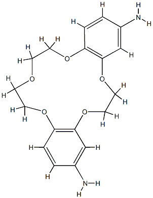 4′,4″(5″)-二氨基二苯并-15-冠-5 结构式