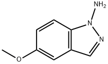 1H-Indazol-1-amine,5-methoxy-(9CI) 结构式