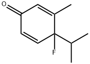 2,5-Cyclohexadien-1-one,4-fluoro-3-methyl-4-(1-methylethyl)-(9CI) 结构式