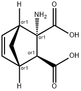 Bicyclo[2.2.1]hept-5-ene-2,3-dicarboxylic acid, 2-amino-, (1R,2S,3S,4S)-rel- 结构式