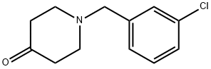 1-(3-氯苄基)哌啶-4-酮 结构式