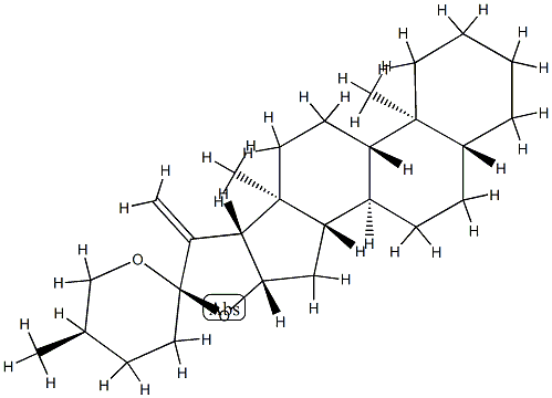 (25R)-5α-Spirost-20-ene 结构式