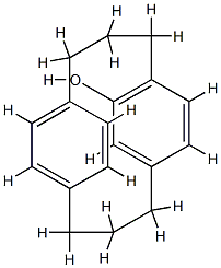 Tricyclo[10.2.2.25,8]octadeca-5,7,12,14(1),15,17-hexen-6-ol 结构式