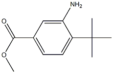 3-氨基-4-(叔丁基)苯甲酸甲酯 结构式