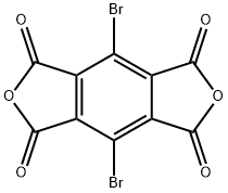 4,8-二溴-1H,3H-苯并[1,2-C:4,5-C']二呋喃-1,3,5,7-四酮 结构式