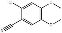 2-氯-4,5-二甲氧基苄腈 结构式