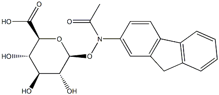 SODIUM(N-ACETYL-N-2-FLUORENYLHYDROXYLAMINEBETA-D-GLUCONSID)URONATE 结构式