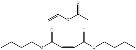 2-丁烯二酸(Z)-二丁酯与乙酸乙烯酯的聚合物 结构式