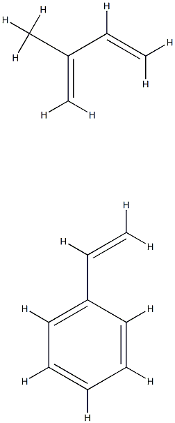 苯乙烯与2-甲基-1,3-丁二烯的聚合物 结构式