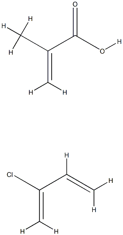2-甲基丙烯酸与2-氯-1,3-丁二烯的聚合物 结构式