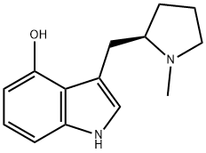 (R)-3-((1-METHYLPYRROLIDIN-2-YL)METHYL)-1H-INDOL-4-OL 结构式